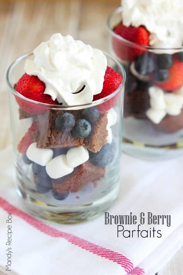 Brownie & Berry Parfaits {Mandy's Recipe Box}