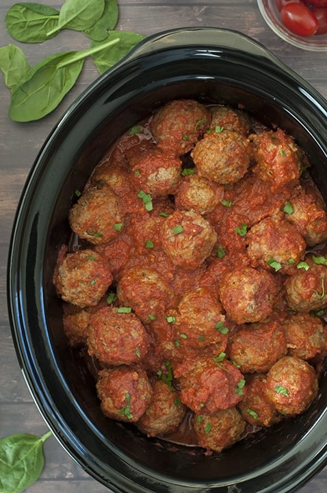 Crock Pot Italian Meatballs {Wishes & Dishes}